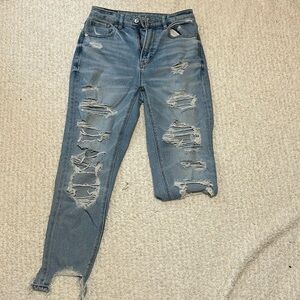 American Eagle 2 Short Ripped Mom Jeans